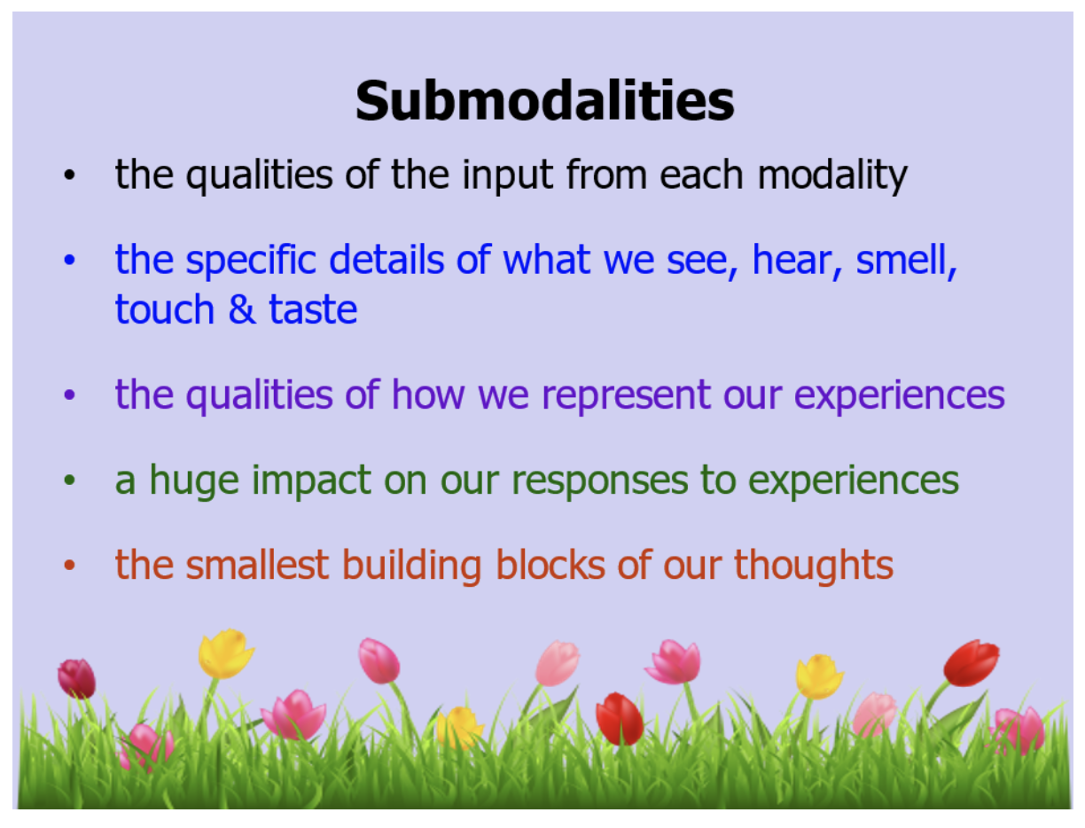 Submodalities