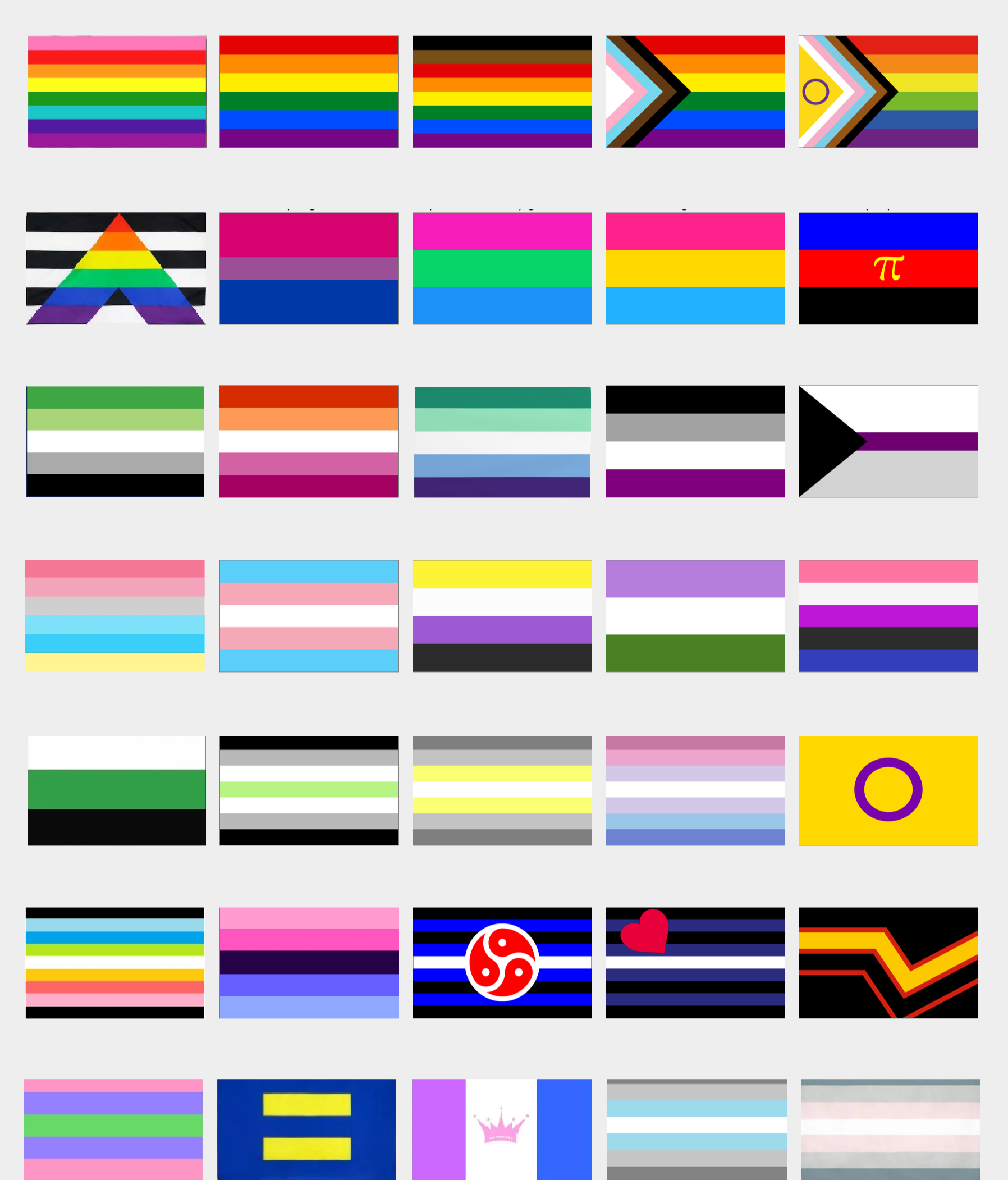 LGBTQIA+ FLAGS